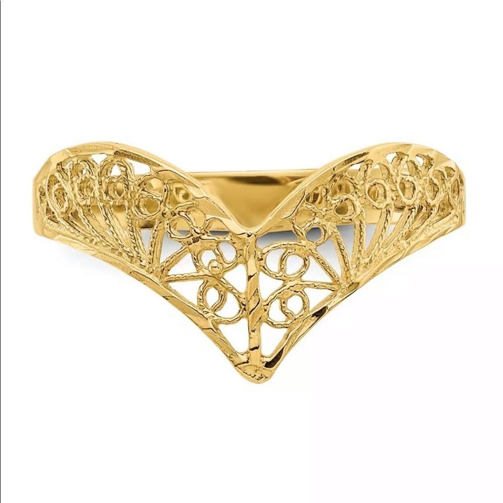 Solid 14k Yellow Gold Band Ring Fine Jewelry
